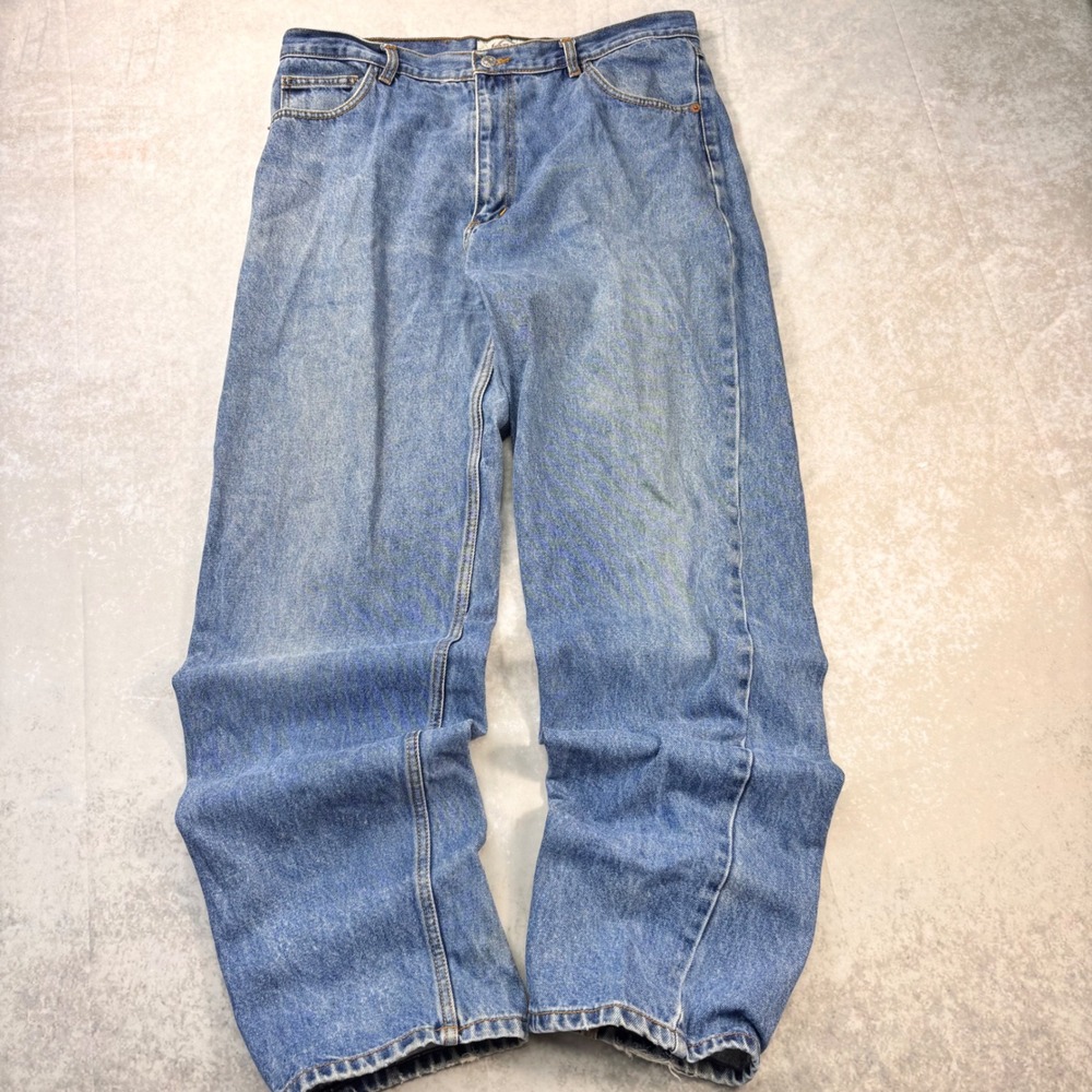 Vintage Jordin Baggy Jeans Men's 38 Medium Wash Relaxed Straight Leg Y2K Denim